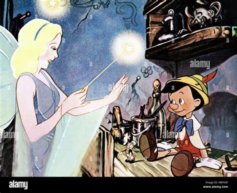 PINOCCHIO, from left: the Blue Fairy, Pinocchio, 1940 Stock Photo - Alamy