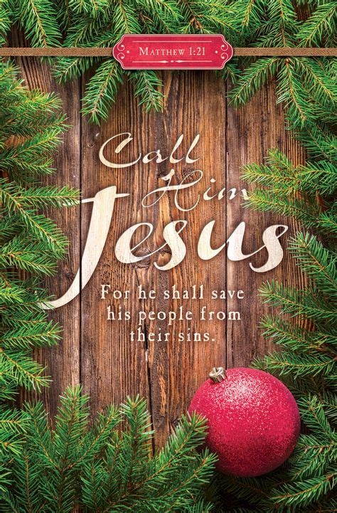 Church Bulletin 11" - Christmas - Call Him Jesus (Pack of 100 ...