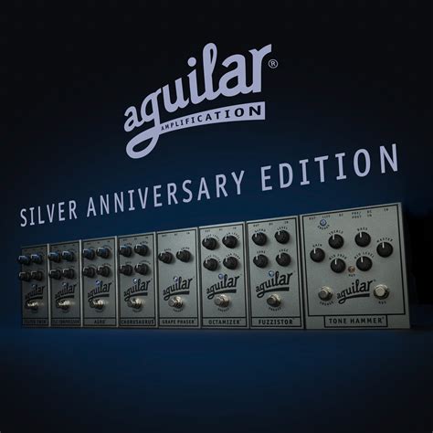 Aguilar Amplification Announces Limited Edition Silver Anniversary Pedals - Bass Magazine