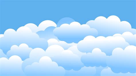 the cloudy blue sky wallpaper illustration, perfect for wallpaper ...