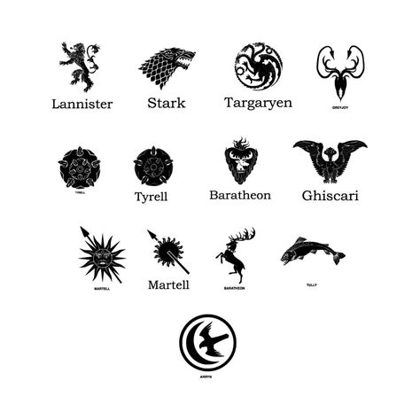 Game of Thrones House Sigils Logo Vector - VectorSeek in 2024 | Game of ...