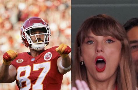 Kansas City Chiefs Star Travis Kelce Celebrates TD With Heart Celebration to Taylor Swift, Jason ...