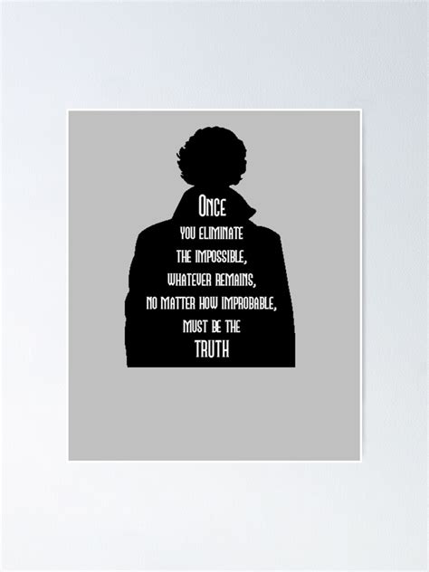 "Sherlock Quotes 221B Baker St. British Detective Vintage Literary Gifts" Poster for Sale by ...