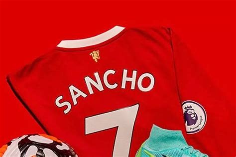 Jadon Sancho Manchester United shirts go on sale but prompt confusion over his squad number ...