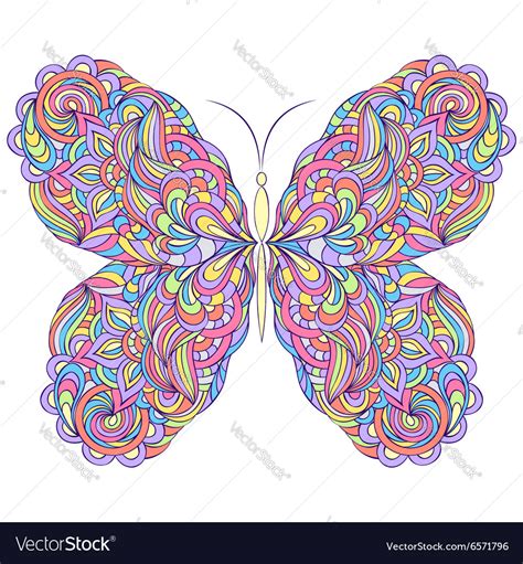 Colorful abstract butterfly Royalty Free Vector Image