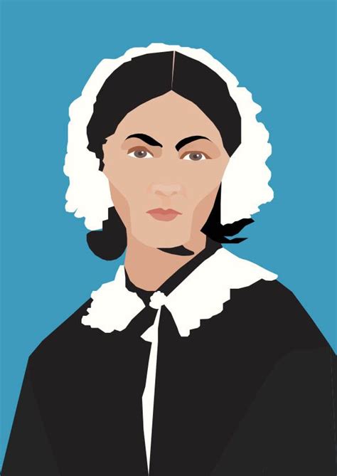 Vector art work of Florence Nightingale for feminism project ...