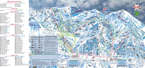 Alta Ski Trail Map - Little Cottonwood Canyon Salt Lake City Utah • mappery