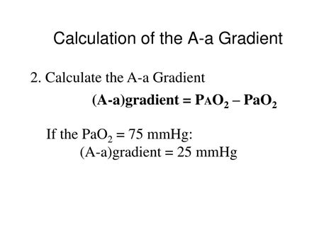 PPT - Calculation of the A-a Gradient PowerPoint Presentation, free ...