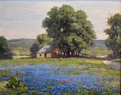 Robert Wood (G. Day) - "Bluebonnets" - #1884 | Texas Art | Vintage ...