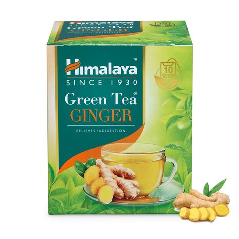 Himalaya Green Tea Ginger - Relieves Indigestion – Himalaya Wellness ...