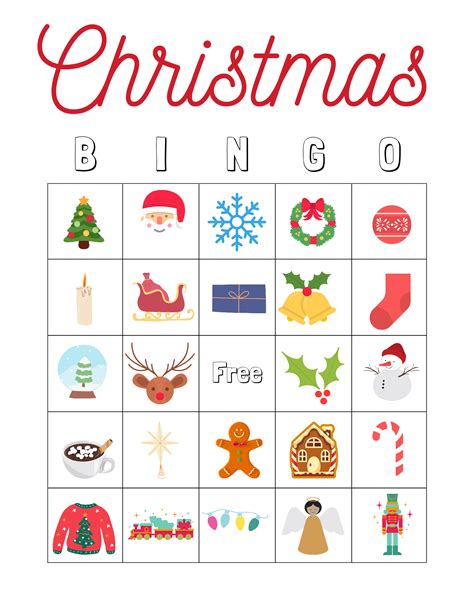 Free Christmas Bingo Free Printable