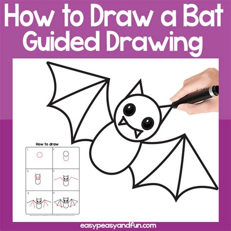 how to draw an easy bat How to draw a bat (vampire bat) - Step by Step ...