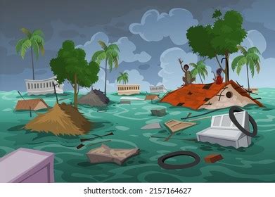 Flood Drawing Photos, Images & Pictures | Shutterstock