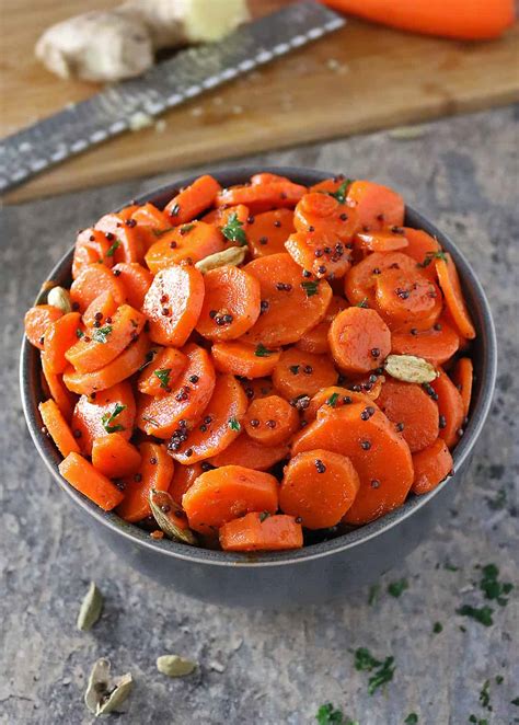 Ginger Cardamom Spiced Carrots Recipe - Savory Spin