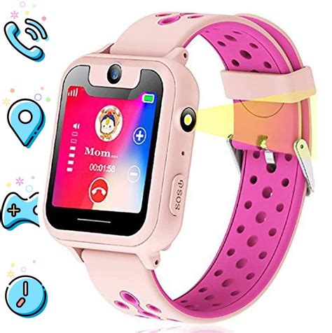 Amerteer Kids smartwatch, Kids GPS Watch Gifts for 4-8 Year Old Girls ...