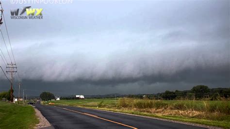 Storm Chasing - Tornadic Bow Echo and Impressive Shelf Cloud - August ...