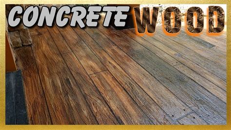 Concrete WOOD Resurfacing 👷 Step by Step 👷 WATCH as we CREATE ...