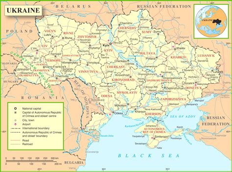 Map Of Ukraine – Topographic Map of Usa with States