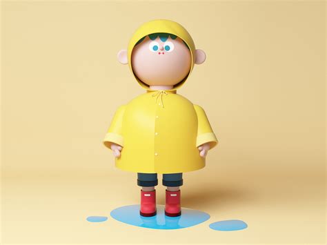 Rainy Boy by Min on Dribbble