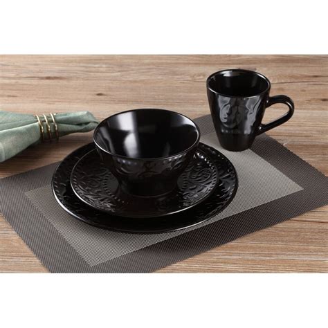 Lorren Home Trends Lorren Stoneware Dinnerware Set - Service for 4 & Reviews | Wayfair