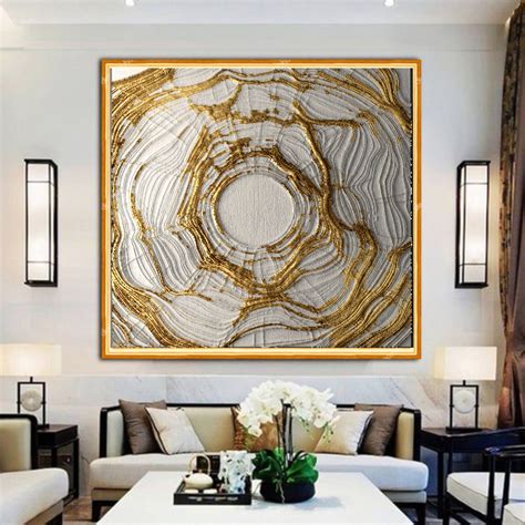 Luxury Abstract Black and Gold Fluid Art Painting Wall Art | Etsy