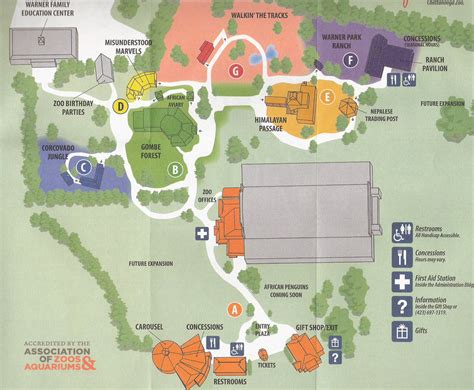 Chattanooga Zoo Map