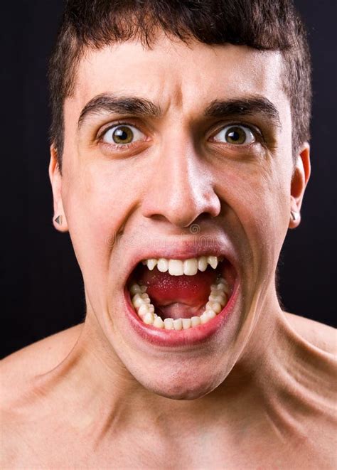 Scream Of Shocked And Scared Man Royalty Free Stock Photos - Image: 8258528