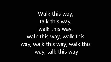 Aerosmith Walk This Way Lyrics - YouTube