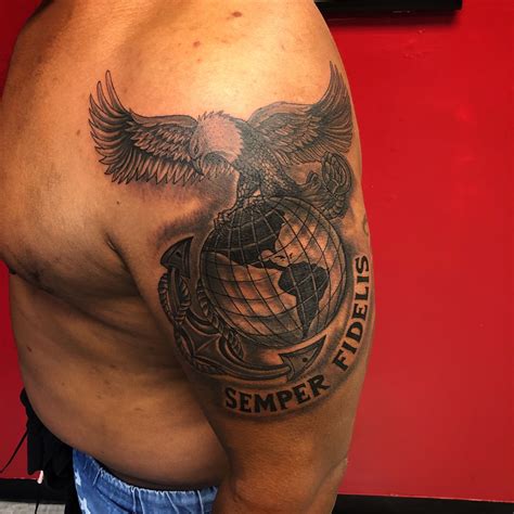 Semper Fidelis tattoo Semper Fidelis Tattoo, Usmc Tattoo, Skull, Tattoos, Tatuajes, Tattoo ...