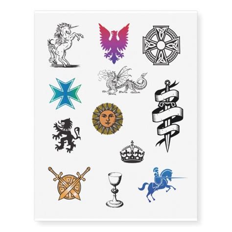 Medieval and Renaissance symbols Temporary Tattoos #medieval #renaissance #renfaire #festival # ...