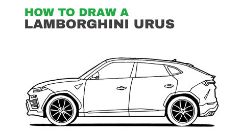 How To Draw A Lamborghini Urus - YouTube