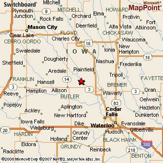 Clarksville, Iowa Area Map & More