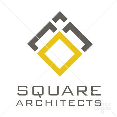 square architects | Text logo design, Typography logo, Tile logo