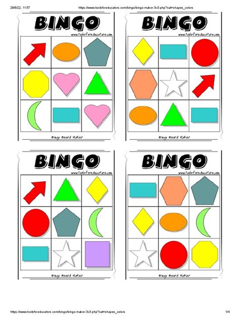 Bingo Shapes | PDF