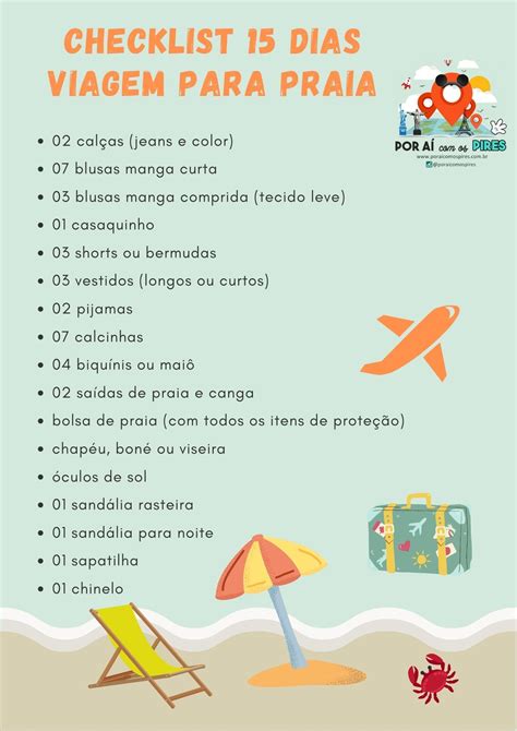 Check list de viagem – Artofit