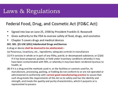 FDA Regulations