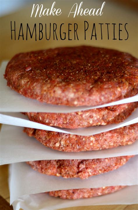 Make Ahead Hamburger Patties {Freezer Friendly}