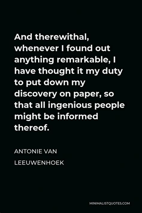 Antonie van Leeuwenhoek Quotes | Minimalist Quotes