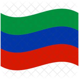 Dagestan Flag Icon - Download in Flat Style