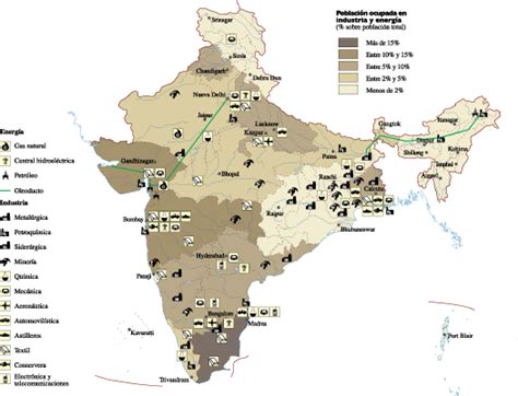 India Economic map | Vector World Maps