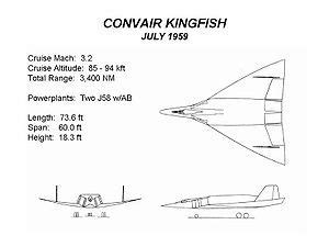 Convair Kingfish | Stealth aircraft, Aircraft design, Airplane design