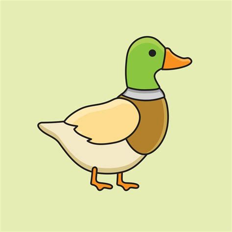 Illustration of Duck Animals Vector Bird Drawing 19552573 Vector Art at ...