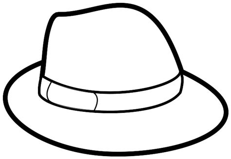 Hat Outline Clip Art at Clker.com - vector clip art online, royalty ...