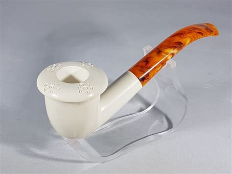 Hand Carved Smooth Calabash Meerschaum Pipe - Vienna Meerschaum