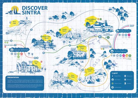 How to discover Sintra? Use this handy map of Sintra, Portugal. | Sintra portugal, Paleizen, Bus