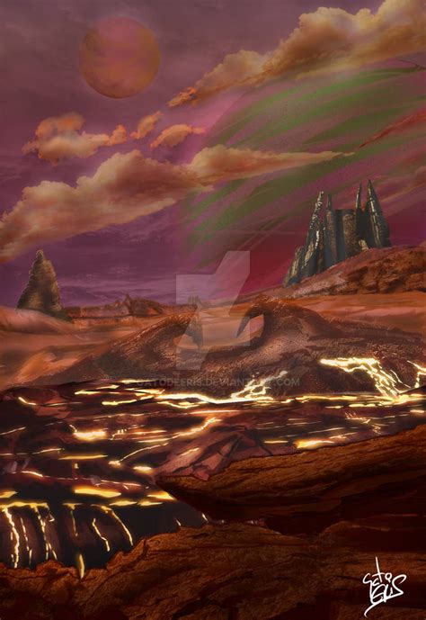 Barsoom Landscape by GatodeEris on DeviantArt