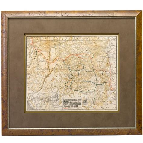 Denver and Rio Grande Railroad System Map, circa 1905 at 1stdibs