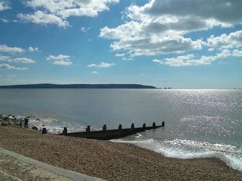 Milford-on-sea Beach a superbly sunny place, in Hampshire