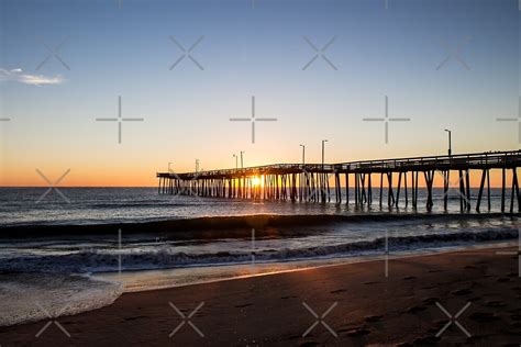 "Virginia Beach Fishing Pier Morning" by Sherry Smith | Redbubble