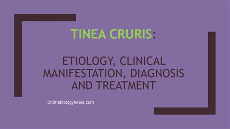 Tinea cruris: etiology, clinical manifestation, diagnosis and treatment ...